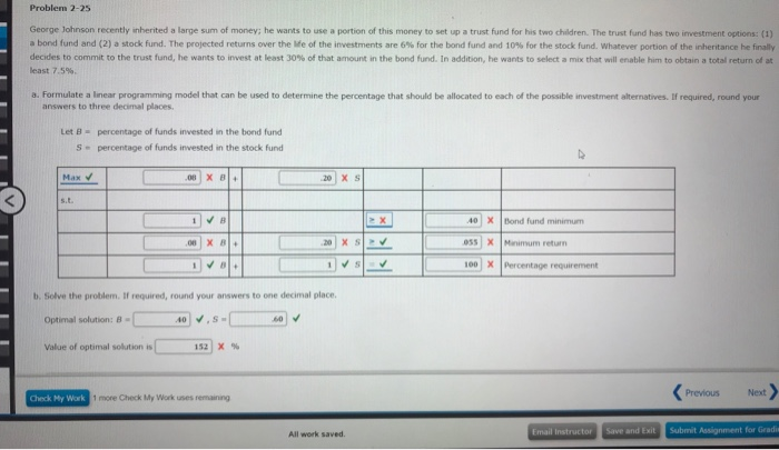 Solved Problem 2-25 George Johnson Recently Inherited A | Chegg.com