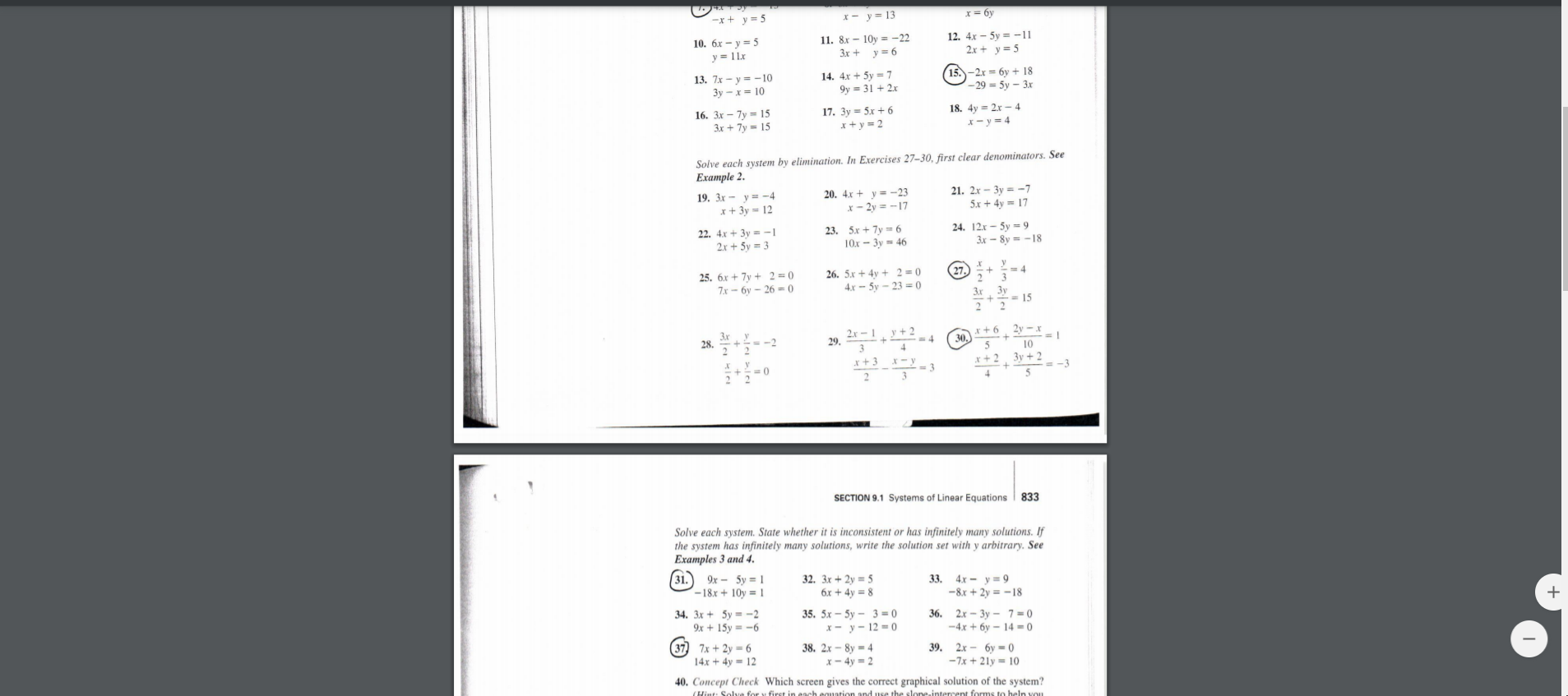 Solved X Y 5 X Y 13 X 6y 11 8x 10y 22 3x Y Chegg Com