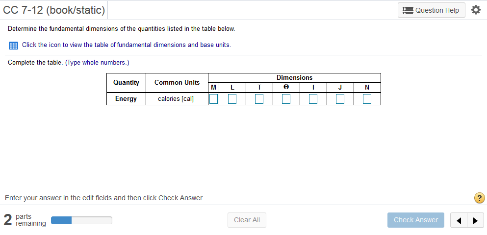 Solved CC 7-12 (book/static) Question Help O Determine the | Chegg.com