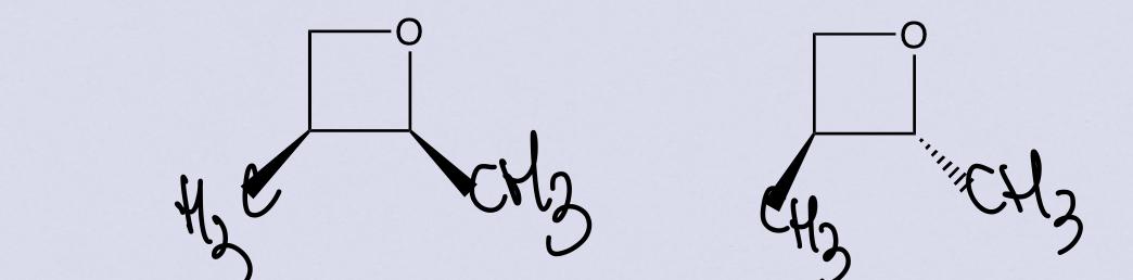 Solved For the following molecules, explain if the cis | Chegg.com