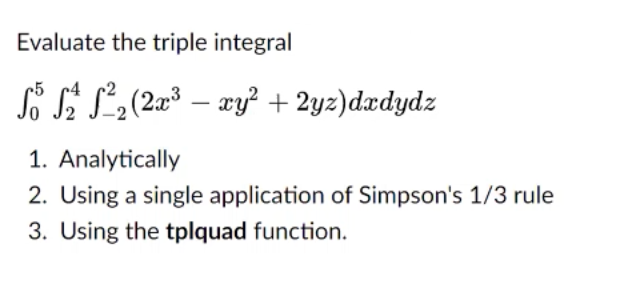 Solved Using only PYTHON CODE! Please solve this question | Chegg.com