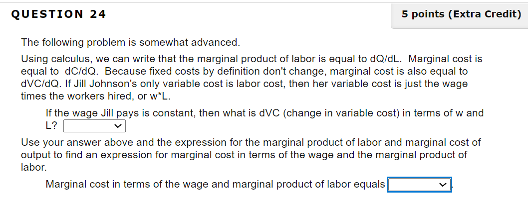 Solved QUESTION 24 5 points (Extra Credit) The following | Chegg.com