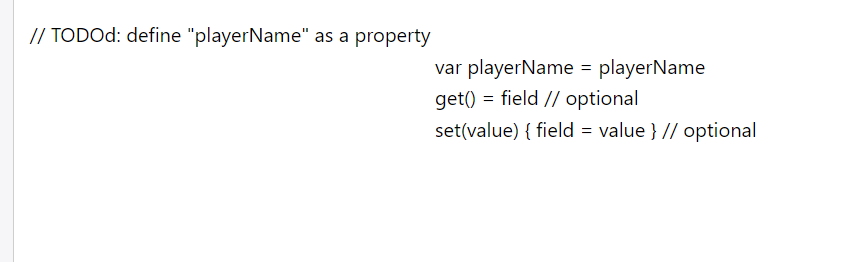 Solved // TODOd: define 