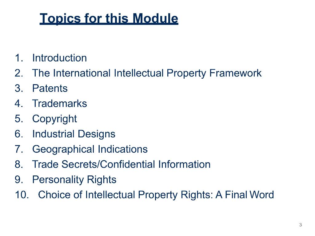 assignment on intellectual property