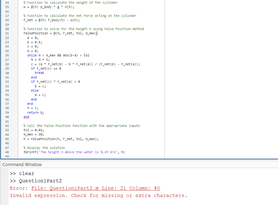 Solved Need Help in reviewing my code for the following | Chegg.com
