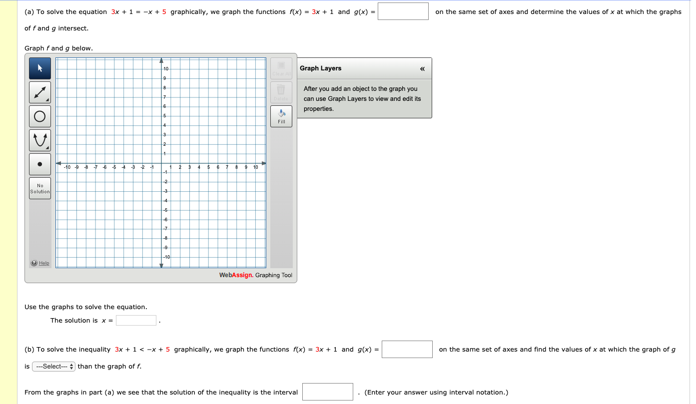 A To Solve The Equation 3x 1 X 5 Chegg Com