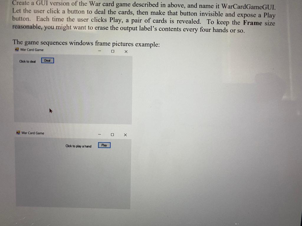 Solved In the card game War, a deck of playing cards is | Chegg.com