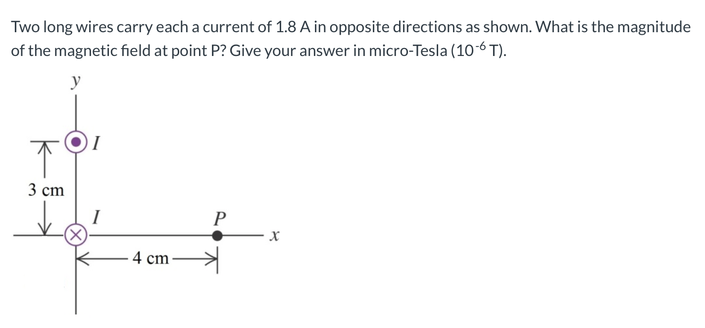 Solved Two Long Wires Carry Each A Current Of 1 8 A In Chegg Solved Two Long Wires Carry Each A Current Of 1 8 A In Chegg