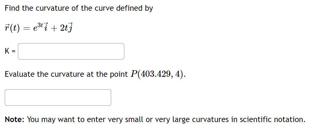 Solved Find The Curvature Of The Curve Defined By | Chegg.com