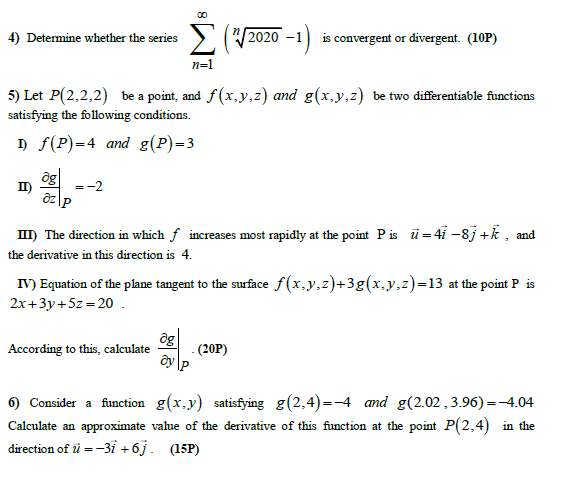 Solved 4 Determine Whether The Series 1 Is Conve Chegg Com