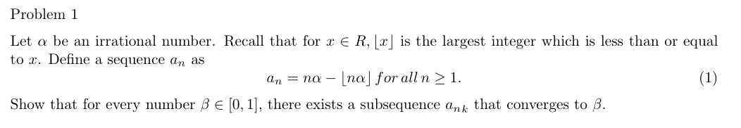 Solved This is for real analysis class. Please help! | Chegg.com
