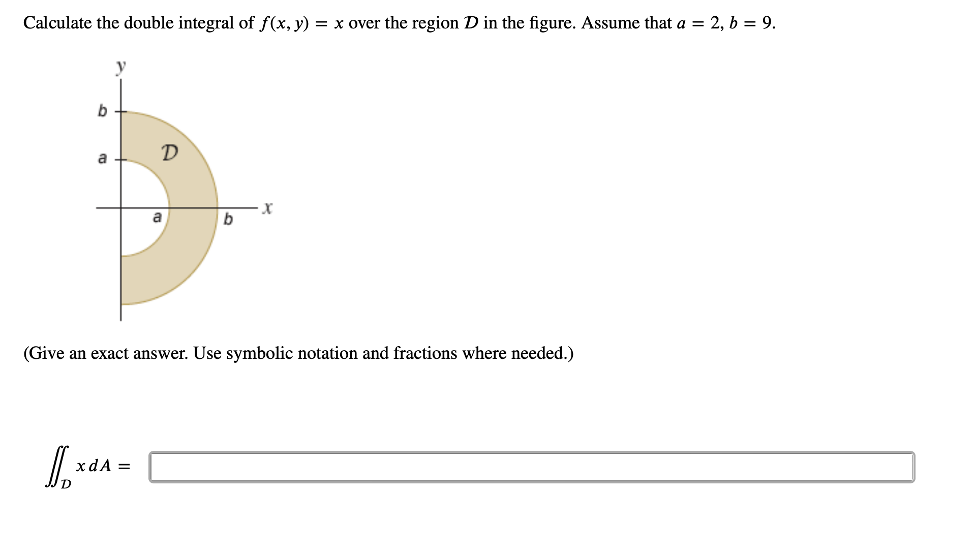 Solved Calculate The Double Integral Of F X Y X Over The