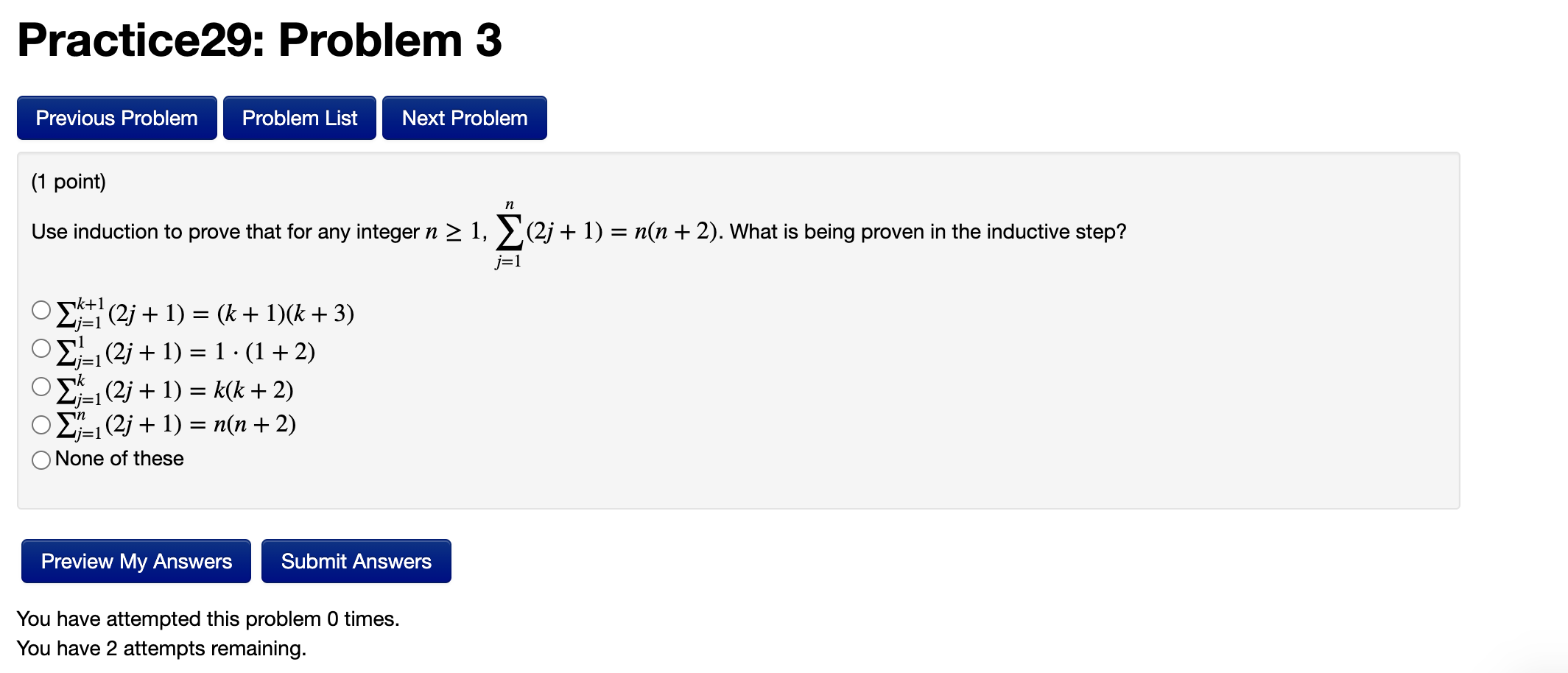 Solved Practice29: Problem 3 Previous Problem Problem List | Chegg.com