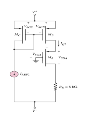 Solved 4. Assume circuit parameters of IREF′1=200μA,V′=2.5 | Chegg.com