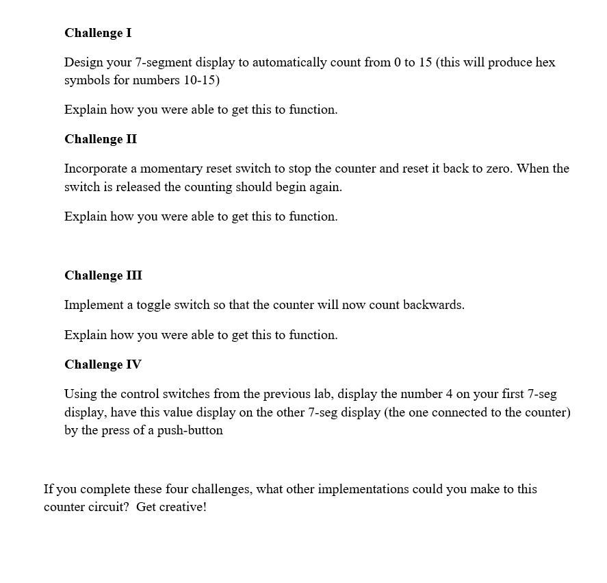 OBJECTIVES This lab will allow you continue to | Chegg.com