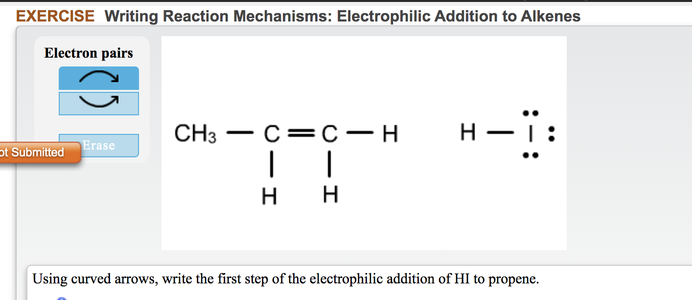 Solved EXERCISE Writing Reaction Mechanisms: Electrophilic | Chegg.com