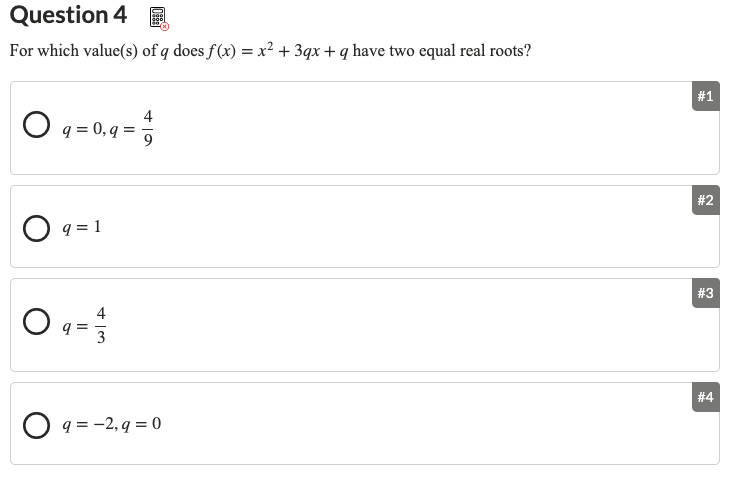 Solved Question 4 For Which Value S Of Q Does F X X2 Chegg Com