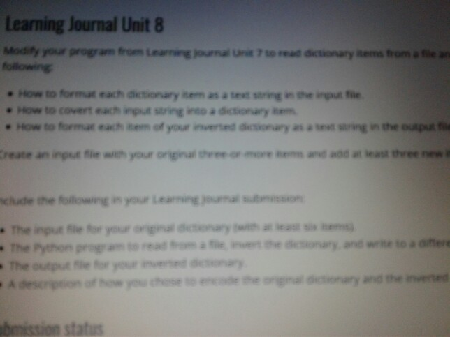 Solved Modify your program from learning journal unit 7 to | Chegg.com