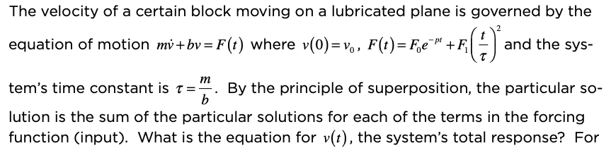 Solved System Dynamics problem I know V_o is trying to throw | Chegg.com