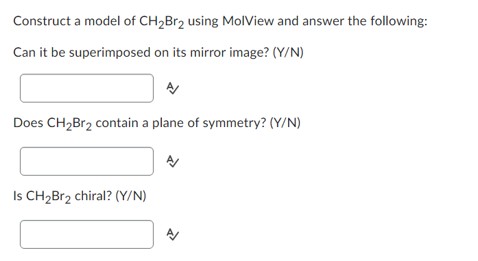 Solved Construct A Model Of CH2Br2 Using MolView And Answer | Chegg.com