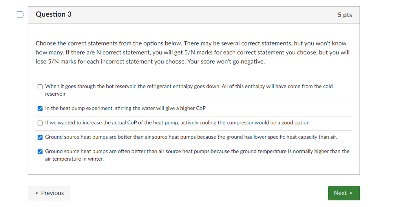 Solved Question 1 5 pts Choose the correct statements from | Chegg.com