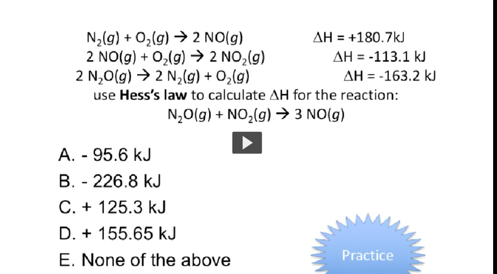 Solved N G O2 G 2 No G Ah 180 7kj 2 No G O2 Chegg Com