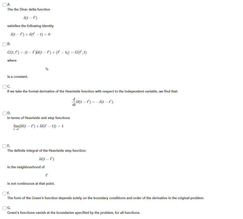Solved ***MARK WHICH STATEMENTS BELOW ARE TRUE, USING THE | Chegg.com