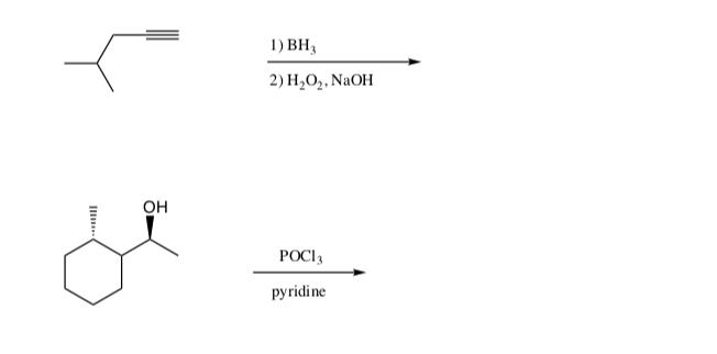 Solved 1) Bh 2) H2o2, Naoh Oh Poci Pyridine 