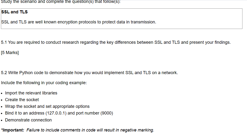 Solved SSL and TLS SSL and TLS are well known encryption | Chegg.com