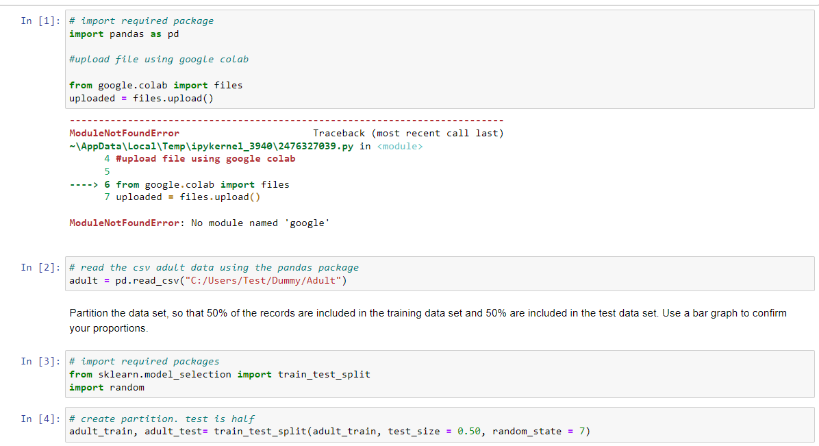 Solved In [1]: # Import Required Package Import Pandas As | Chegg.Com