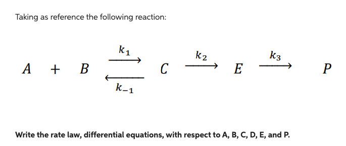 Solved Taking as reference the following reaction: | Chegg.com