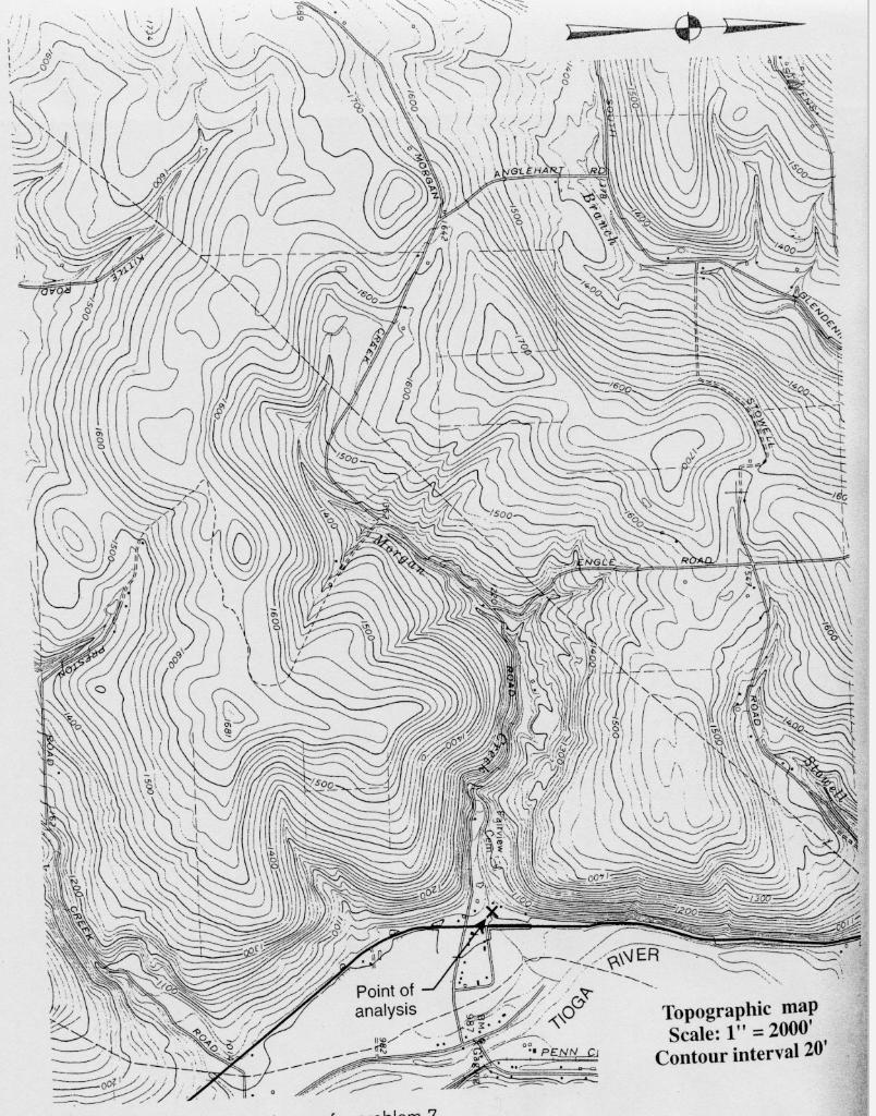 Solved Delineate the watershed based on topographic map