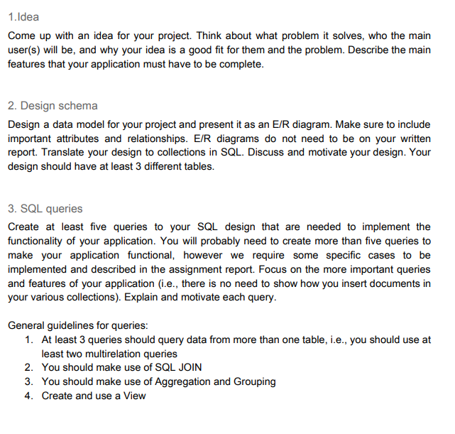 Solved Database Project Use Python Latest Version And | Chegg.com