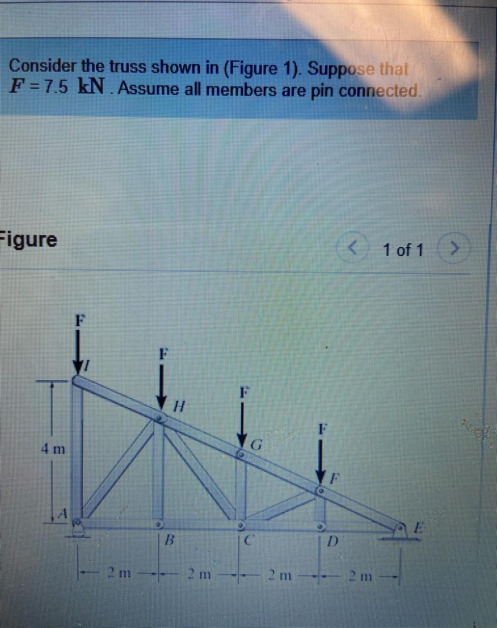 Solved Consider the truss shown in (Figure 1). Suppose that | Chegg.com