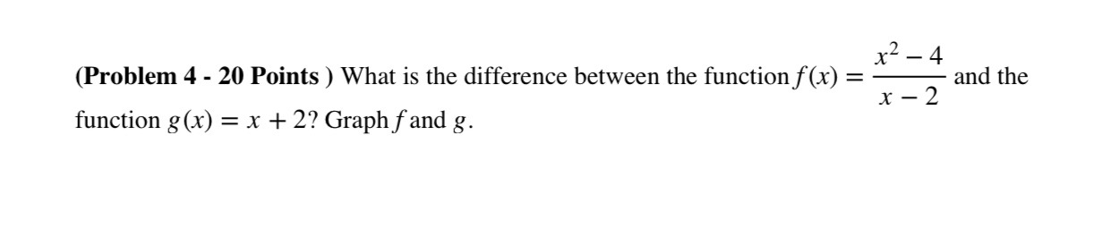Solved (Problem 4 - 20 Points ) What is the difference | Chegg.com
