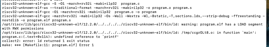 Solved Getting errors while trying to run C program through | Chegg.com