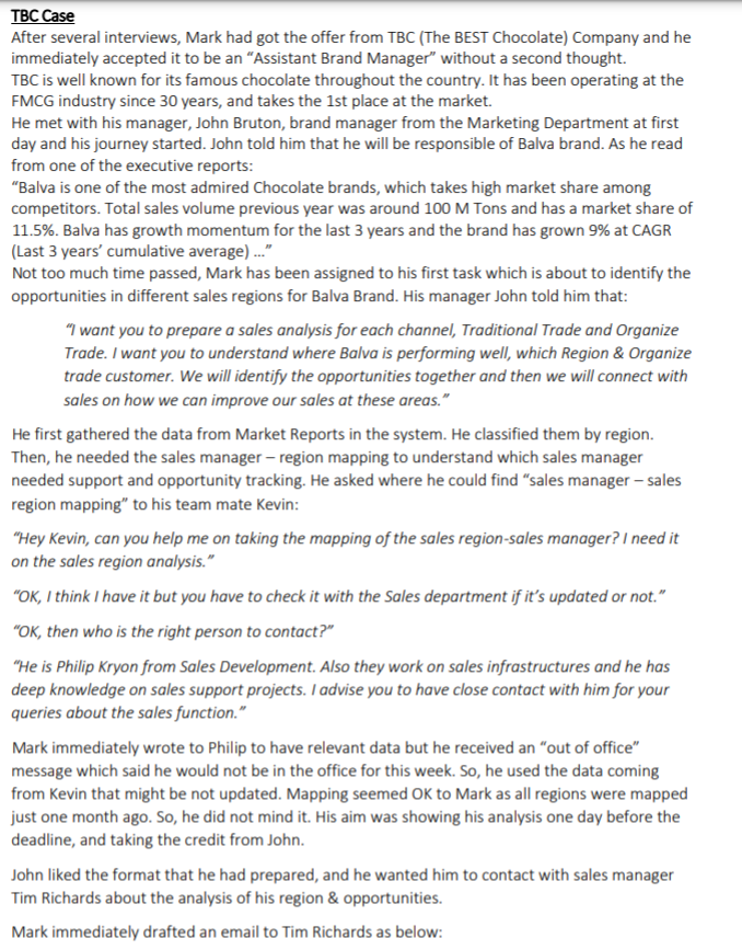 1. Define your vision sentence (10 points) A) It