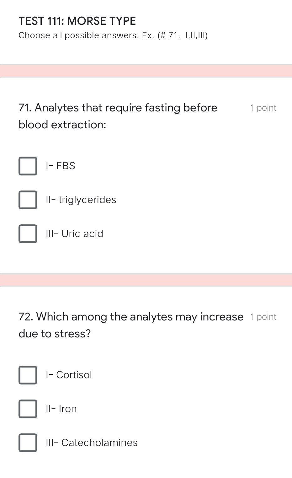 What Is Identification Type Of Exam