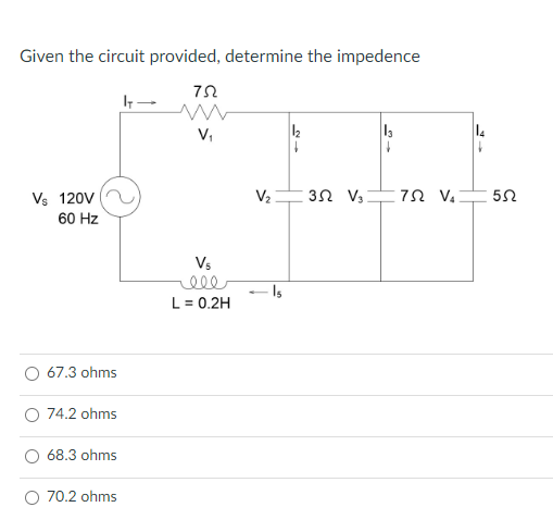 Solved Given the circuit provided, determine the following | Chegg.com