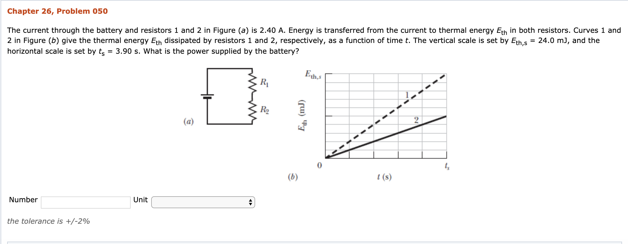 Solved Chapter 26, Problem 050 The current through the | Chegg.com