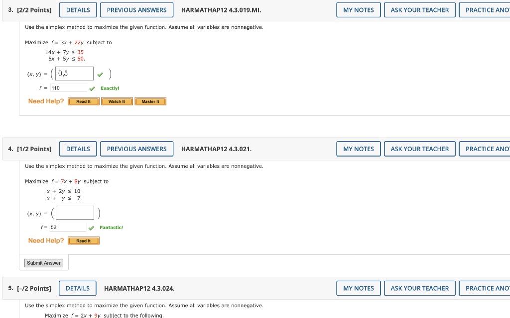 Use the simplex method to maximize the given | Chegg.com