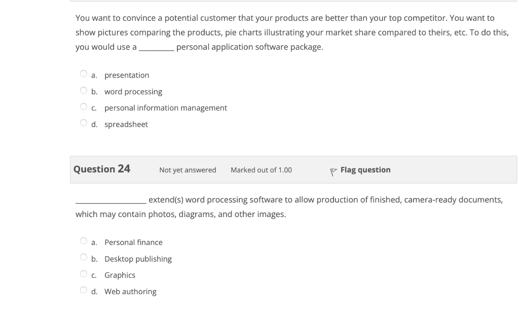 Solved You want to convince a potential customer that your | Chegg.com