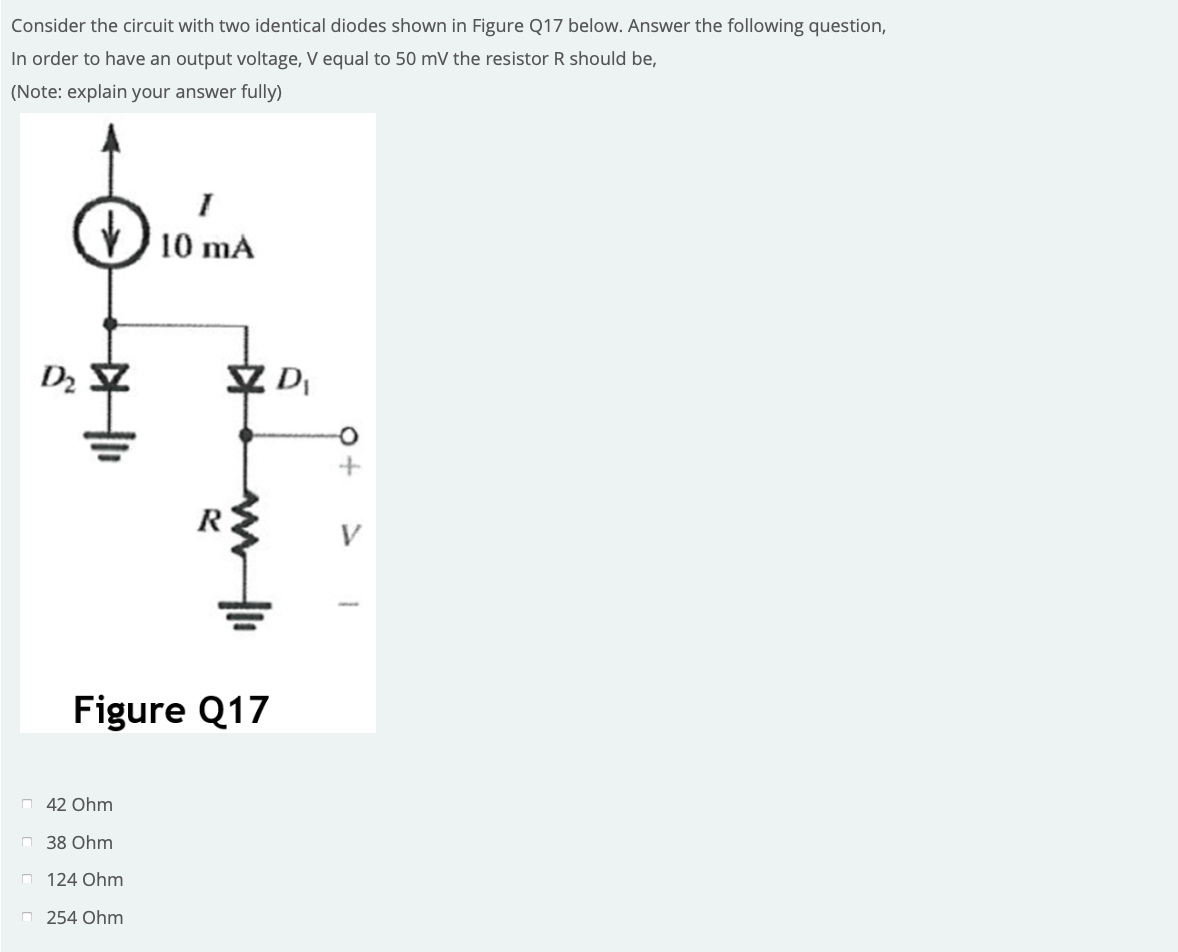 Solved Consider The Circuit With Two Identical Diodes Shown | Chegg.com