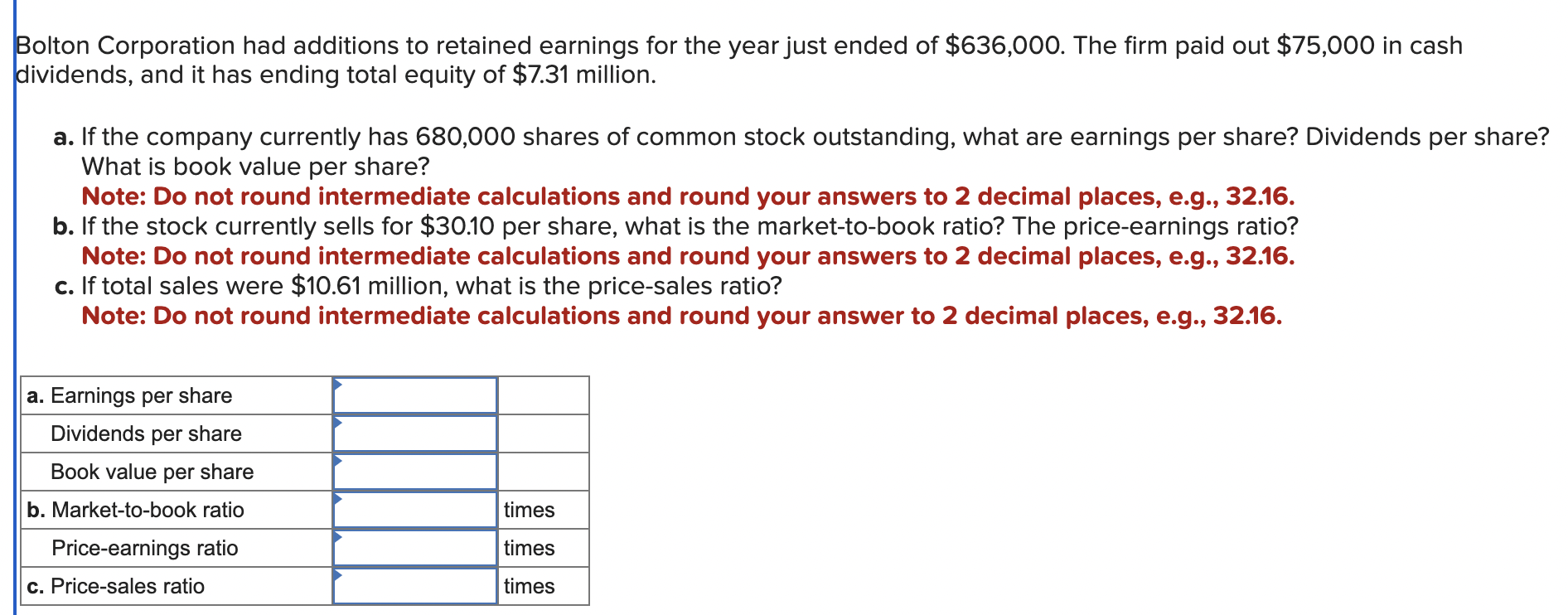 Solved Bolton Corporation had additions to retained earnings | Chegg.com