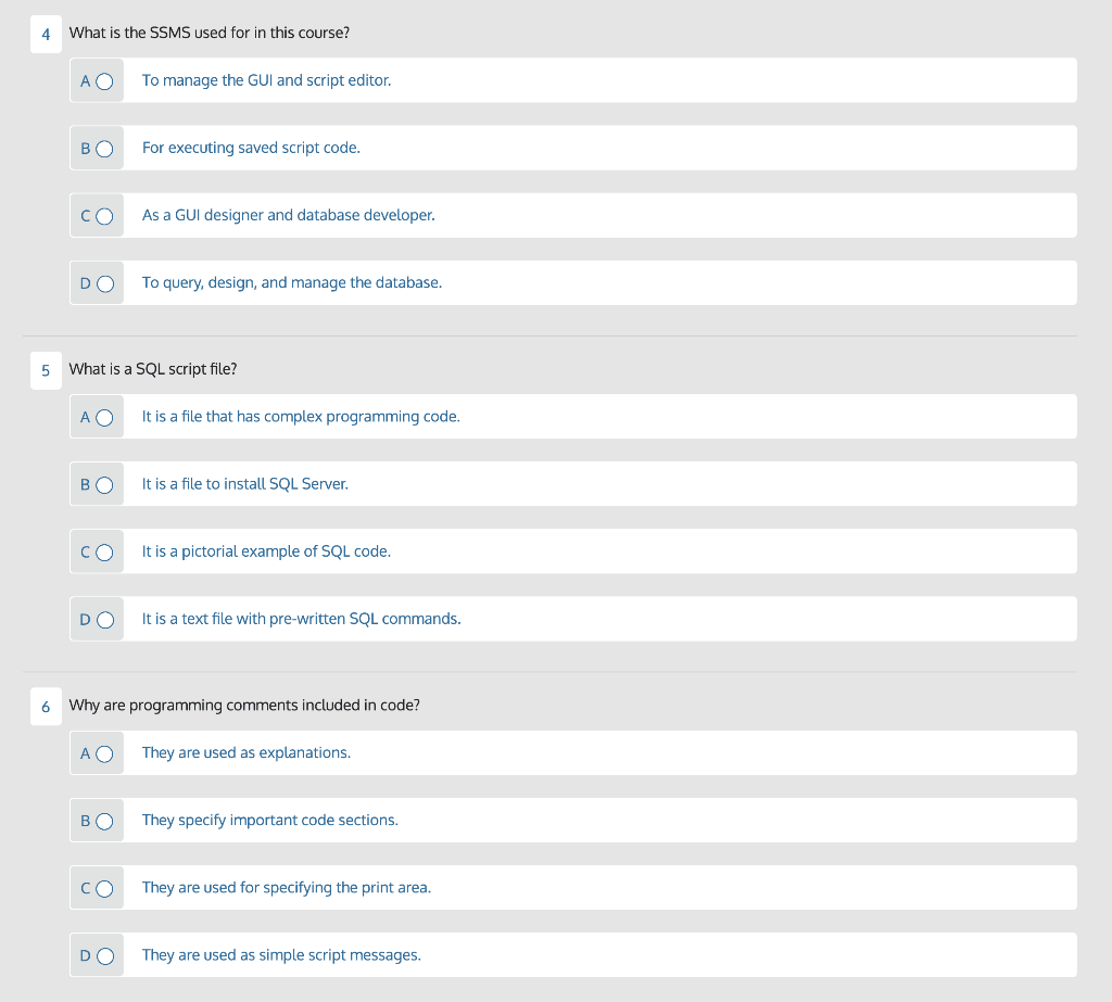 4-what-is-the-ssms-used-for-in-this-course-ao-to-manage-the-gui-and