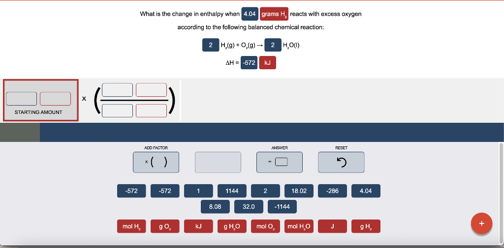 Solved What Is The Change In Enthalpy When 4 04 Grams H Chegg Com   PhpmhNhVP