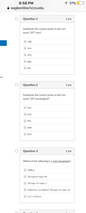 Solved 8:58 Pm Eagleonline.hccs.edu 3196 , Dquestion 1 1 Pts 