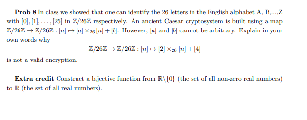 Solved Prob 8 In class we showed that one can identify the | Chegg.com