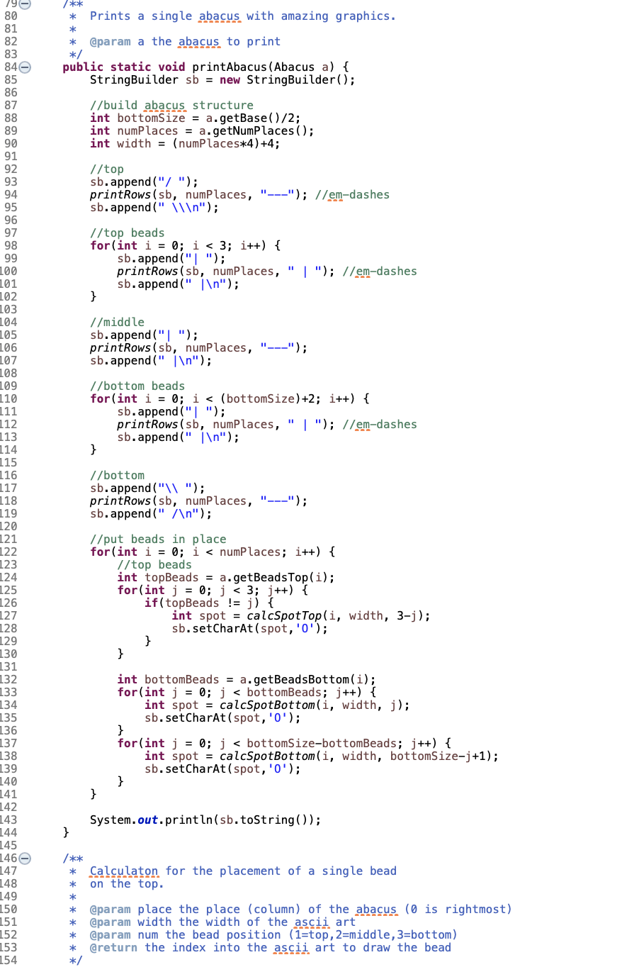 I have to create an abacus for java programming. I | Chegg.com