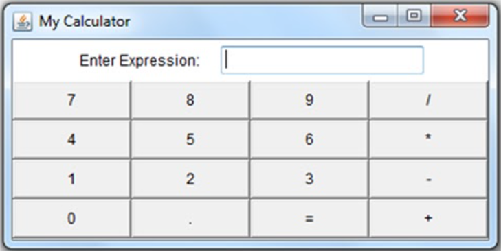 Solved Create a frame named as MyCalculator as shown below | Chegg.com